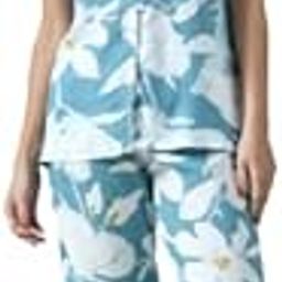 Women Women's Rayon Printed Night Wear Shirt Top with Matching Bottom Night Suit Set-image-71