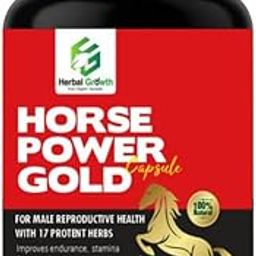 Horse Power Gold Capsule 1000 MG for Men| Ayurvedic Medicine - For Stamina, Muscle Growth, Immunity & Overall Wellbeing| Horse Power Capsule (Pack of 60)-58