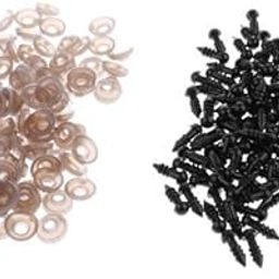 CALANDIS™ 6x100 Pieces Black Plastic Safety Eyes with Backs for Dolls DIY Making 5MM | Other Stuffed Animals | Stuffed Animals-image-89