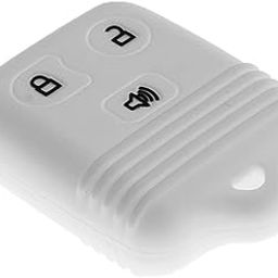Lr Decor Bazaar 3 Buttons Remote Key Silicone Case Cover For Ford F-150 Mercury Mazda White-image-62