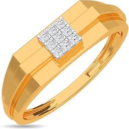 14k / 18k Real Gold & Diamond Ring | Diwali, Rakhi Rakshabandhan Gift for Brother, Husband | With Certificate of Authenticity & BIS-Hallmarked Gold Jewellery | Casual Ring For Him-image-56