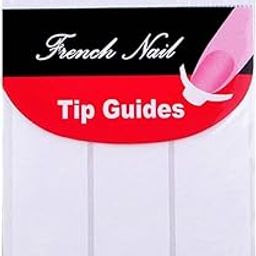 French Manicure Nail Art Stickers, Pack of 10 Sheets, 3 Designs French Tip Nail Guides, Self-Adhesive Nail Decals Manicure Kits with Strips for DIY Decorations Stencil Tools, Nail Stickers-10