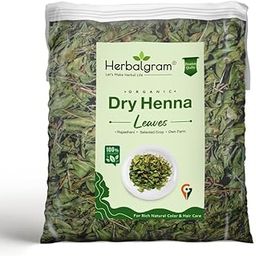 Herbalgram Organic Dry Heena Leaves For Rich Natural Color & Hair Care- 200gm-image-77