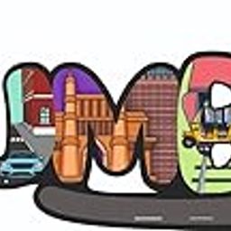India Souvenir Wooden MDF Mumbai Fridge Magnet (Multicolour) M-528-image-72