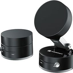 Portronics Hold X Magnetic Vacuum Suction Mobile Holder, Multiple Angle Adjustment, Retractable, Strong Magnetic Attachment, Compatible with iPhone & Android Phone for Car, Desk, Mirror, Glass(Black)-30
