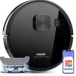 Denler Pro Robot Vacuum Cleaner & Mop | 360 Degree Radar Navigation | Wi-Fi App & Alexa Google Voice Control | 5000PA Suction Power | 180 Mins Run Time | 3000+ Sq. Ft. Coverage | 5000 mAh Battery-25