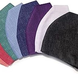 Breathable Cotton Mask | Reusable | Washable | 2 layer mask- (Pack of 8 - Peach, Red, Green Light Blue, Dark Blue, Violet, White & Black)-10