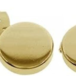 ™ 4x2Pcs ufflinks for Men Dress Shirts Party Round Cuff Button Covers Gold | Cufflinks | Mens Jewelry-image-92