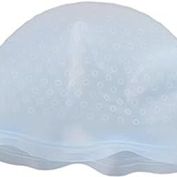 FASHIONMYDAY Fashion My Day® Silicone Highlighting Cap Hair Dye Coloring Hat Adjustable DIY Reusable Soft Blue | Hair Color-image-5