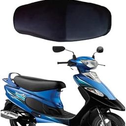 Bike 24 Automobile,Bike 24 Automobile Resin Scooty Universal Seat Cover for TVs pep bs6 (Black)-image-89