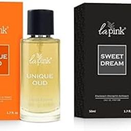 La Pink Unique Oud & Sweet Dream EDP Perfume Combo Pack | French Eau de Parfum Long Lasting Luxury Fragrance Gift Set | For Office, Casual & Evening | 50ml each-78