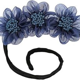 Fashion Women Classy Deft Bun Maker Hair Bands Headband Easy To Use Blue-13