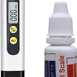 Shapure Pre calibrated TDS Meter Digital Lcd TDS Tester For Measuring TDS And PH Ppm With Carry Case (TDS + PH Liquid) - 2 Pcs-12