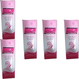 pearl white face wash whitening skin face wash gel with rose extract 60g pack of 5-9