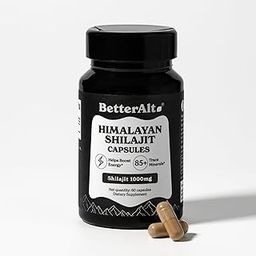 Better Alt Shilajit/Shilajeet Capsules | Lab-Tested for Purity | Helps Improve Energy & Stamina| 100% Pure Shilajit |With 85 Essential minerals | 60 Capsules-image-2