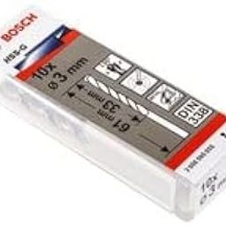 Bosch Professional Metal Drill Bits HSS-G With Diameter 3mmworking Length- 30mm, Total Length- 57mm, Pack Of 10-picture-25