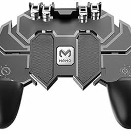 Mobile Game Controller, 6 Finger Triggers, Gaming Grip for Smartphones, Black-image-49