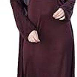Women's Satin Nightgown and Robe Set, Black, 3/4 Sleeve, Lace Detail (Coffee, Free)-image-65