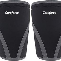Careforce - The Force Behind Your Health Knee Cap For Men Sports 7Mm Compression Knee Cap In Gym,Extra Support In Powerlifting Knee Caps,Neoprene,1Pair- Xl-18