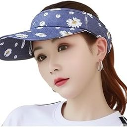 Women's Cotton Floral Printed Visor Cap 25sfv-03 (Dark.Blue_Free Size) (Pack of 1)-image-57