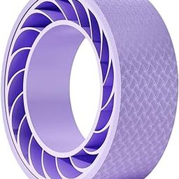 SAZ DEKOR Yoga Pilates Circle Yoga Roller Ring Wheel for Gymnastic Deep Tissue Massage Purple-image-66