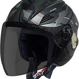 Steelbird SBA-6 7Wings Gravity Open Face ISI Certified ABS Helmet-31