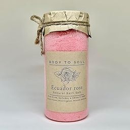 Bath Salt - body to soul (Rose) 350g - Ultimate Stress Relief, Mood Boost, and Muscle Relaxation | Unisex Spa Experience for All | 1 pcs-image-44
