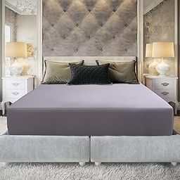 Dream Care Divine Cotton Cottas Wonder Waterproof Mattress Protector 80x72 Inch for King Size Bed | Ultra Soft & Hypoallergenic Mattress Cover (Pack of 1_Grey)-image-7