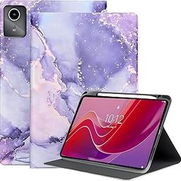 ProElite Book Cover Case for Lenovo Tab M11 11 inch Cover, Smart flip case Book Cover for Lenovo Tab M11 11 inch with Pen Holder, Marble Purple-7