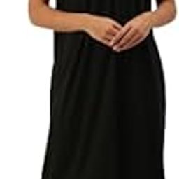 Full Length Nighty Slip | 100% Hosiery Cotton Softness | Lightweight & Breathable Long Slip | Sleepwear Nightdress Black-image-38