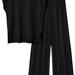 2 Piece Outfits for Women Lounge Matching Set Two Piece Knit Tracksuit Sweatsuits Top & Pants-image-61