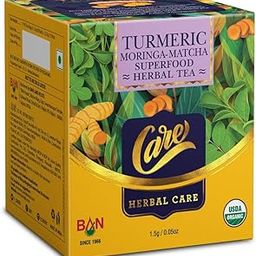 CARE Turmeric Moringa-Matcha Superfood Herbal Tea 30 Tea Bags|Pack of 2-15pcs x 2 Pack |Moringa-Matcha Superfood Turmeric Green Tea for Boost Immunity | Matcha Powder-image-40