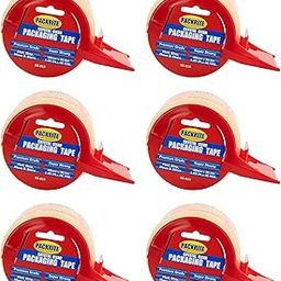 PackRite Crystal Clear Packing Tape with Dispenser, 6 Rolls of Heavy Duty Shipping and Moving Packaging Tape, 2 Inch x 40 Yards Each (240 Yards Total)-image-41