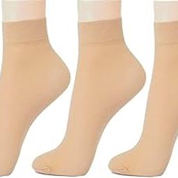 Darsh Collection Winter Thermal Toe Skin Color Warm Ankle Length Women Socks 3 Pair-image-19