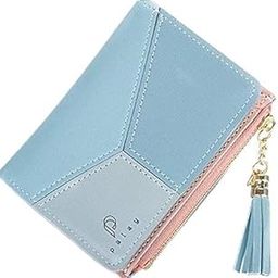 Small PU Leather Multi Wallets Credit Card Holder Coin Purse Zipper -Small Secure Card Case/Gift Wallets For Women Stylish-55