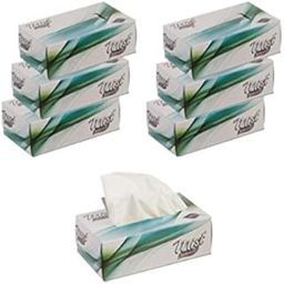 Mist Ultra Soft White 2 Ply Face Tissue Napkin Paper - 100 Pulls (Pack of 6 Box)-image-11