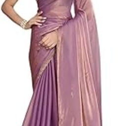 Zimmy Choo Two-Tone Shaded Saree, Premium Fandy Fabric, Hand-Work Lace Border, Unstitched Banglori Silk Blouse Piece-image-52