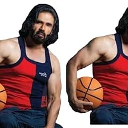 Men's Colorblock Gym Tank Top (Pack of 2) – Sleeveless Athletic Vest for Sports, Workout & Casual Wear – Red & Navy-picture-16