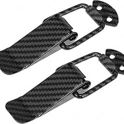CARIZO Metal Bumper Hook Lock Toggle Hasp Hanging Clip, Fastener, Security Clip, Quick Release (Pack of 2) Carbon Black Compatible with Mini Countryman-image-95