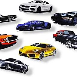 ROOT KRAFT Car Theme Wooden Fridge Magnets (Set of 8_2mm Thickness)-image-86