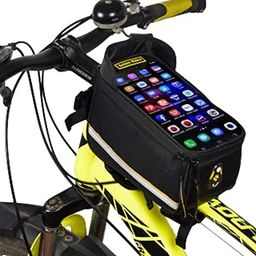 GR GOLDEN RIDERS | TRIVAX | Bicycle Front Frame Bag for Mobile Phone - Polyester-15