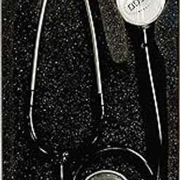 BDS HEARTCARE STETHOSCOPE WITH STATNDARD ANODISED ALUMINIUM CHEST PIECE BLACK COLOR & TUBING LENGTH 27 INCHES (FREE 1 EXTRA DIAPHRAGM AND 1 PAIR OF SILICON EAR KNOB)-image-87