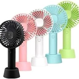 Portable USB Hand Fan, Mini Size, Personal Cooling, 1200mAh Rechargeable Battery, 3-Speed Mode, Up to 3 Hours Usage Multicolor-image-70