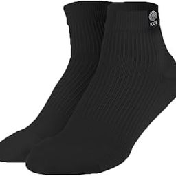 Compression Ankle Socks For Men & Women I Improved Blood Circulation, Pain Relief, Daily Use, Running & Sports, Moisture Wicking I Ankle Length Sports Socks (Single Pair - Black - L/XL)-93