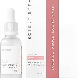 Scientistry Niacinamide Face Serum With 10% Niacinamide & 1% Hyaluronic Acid | For Dark spots, Hyperpigmentation, Hydration, Acne & Enlarged Pores | For Men & Women | All Skin Types | 30 ml-17