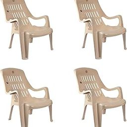 Cello Comfort Sit Set of 4 Chairs (Beige) | Strong and Durable | Easy to Clean | Chair for Living Room, Bed Room, Kitchen, Office Room, Outdoor | 3 Years Warranty-image-45