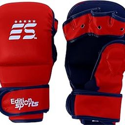 Edition Sports Puffy Fitness MMA Gloves (Large/X-Large, RED)-image-77