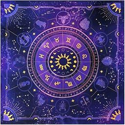 Vihaanta Tarot Cloth, Tarot Deck, Premium Purple Tarot Mat for Card Reading, Soft Spread Divination Cloth for Spiritual Practices, Includes One Purple Tarot Cloth(49 * 49cm)-image-53