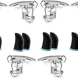 FKU [3PAIR] 5.56 Mobile Game Controller Trigger Aim Button & [4PAIR] Finger Sleeve Joystick (Clear, for Mac OS, PC)-picture-19