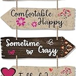 Home Quotes Decorative Wall Art Wooden Wall Hanger For Living Room | Bedroom | Gifts | Wood Hangings For Home Decoration | Designer Artworks (Wh 7304N), Set Of 5-image-47